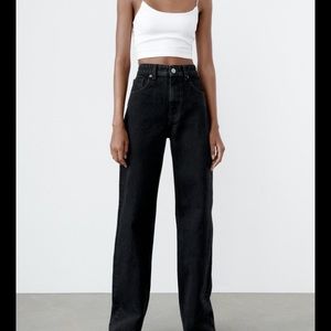Zara Wide Leg Jeans in Black